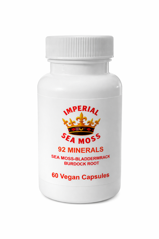 “ The Holistic Trinity” -                      92 Minerals Capsules - Sea Moss, Bladderwrack, Burdock Root